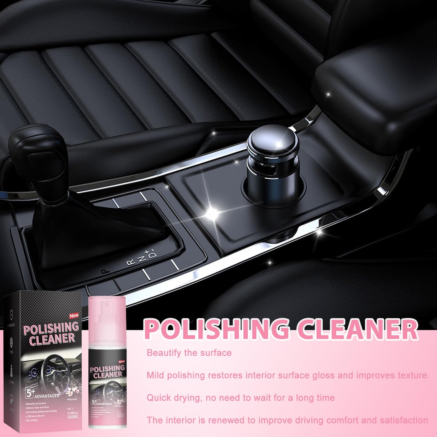 🔥50% OFF – Car Interior Cleaner & Polisher for Leather, Vinyl & Plastic